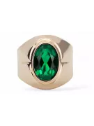Ring Vintage Jewlery Emerald Original Vintage 14K Rose Gold vrc296r